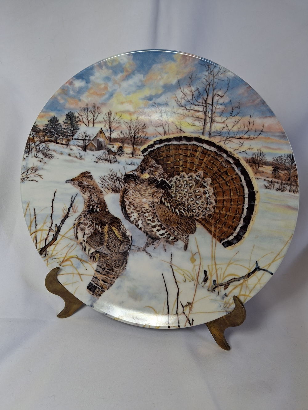 Vintage 1986 Knowles - "The Grouse"  Collectible Plate - Upland Birds Series